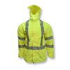 Radians Hi-Vis Ladies Lightweight Rain Jacket-Grn-L RW12L-3ZGR-L